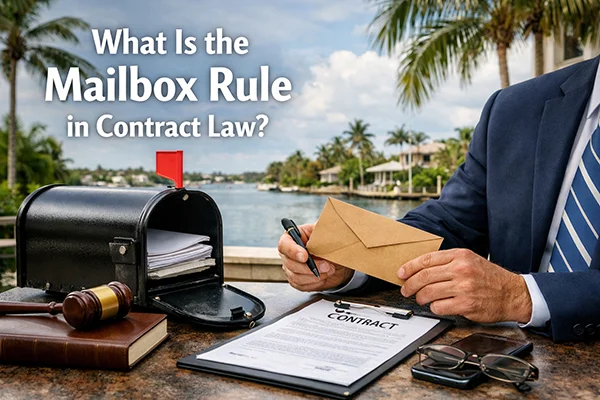 What is the mailbox rule in contract law?