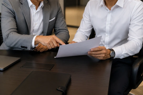 Attorney and client discussing non-solicitation agreement terms at Clearwater Business Law Florida